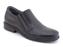 51213  ШагоВита (Shagovita), туфли школьные профилактические  для мальчиков, кожа, черный в Санкт-Петербурге