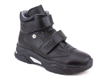 3541-131 Тотто (Totto), ботинки детские утепленные ортопедические профилактические, кожа, байка, чёрный в Санкт-Петербурге