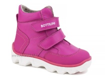 BL-271(55) Боттилини (Bottilini), ботинки  детские демисезонные  ортопедические профилактические, кожа, байка, фуксия в Санкт-Петербурге