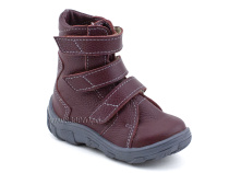 БК2-666-131-000-3 Орфея (Orfeya), ботинки зимние детские антиварусные ортопедические, искуственный мех, кожа, бордовый 