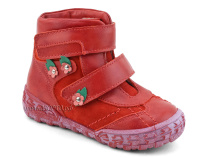 238-196,186 Тотто (Totto), ботинки демисезонные утепленные, байка,  кожа,нубук,  красный, в Санкт-Петербурге