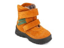 203-85,044 Тотто (Totto), ботинки зимние, оранжевый, зеленый, натуральный мех, замша. в Санкт-Петербурге