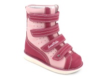 23-220 Сурсил-Орто (Sursil-Ortho), ботинки демисезонные детские ортопедические  с тутором, кожа, розовый в Санкт-Петербурге