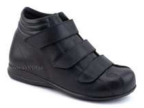 5008-01  Плюмекс (Plumex), ботинки для взрослых демисезонные утепленные, кожа, черный, полнота 10. в Санкт-Петербурге